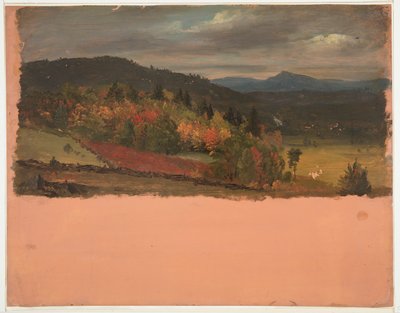 Herfstlandschap door Frederic Edwin Church