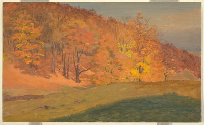 Herfstbossen door Frederic Edwin Church