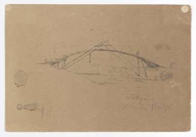 Bamboebrug in Buga, Colombia en Meisje met kruik, Cartago, Colombia door Frederic Edwin Church