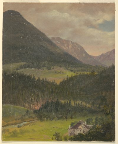 Landschap van de Beierse Alpen door Frederic Edwin Church