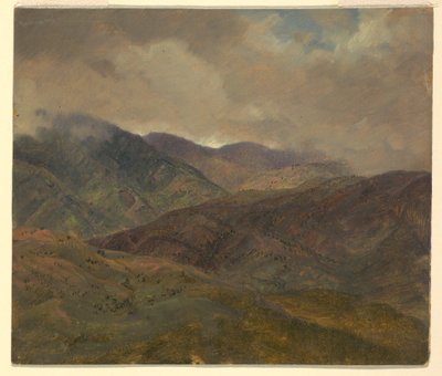 Blauwe Heuvels en Grijze Wolken, Jamaica door Frederic Edwin Church
