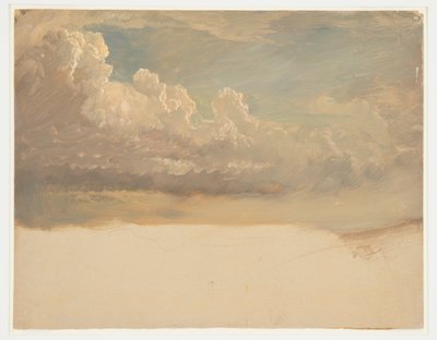 Wolkstudie door Frederic Edwin Church