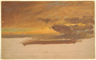 Wolkstudie door Frederic Edwin Church