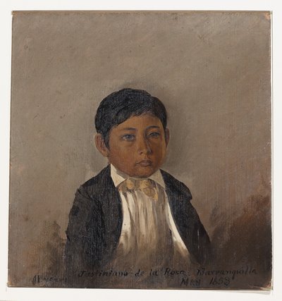 Colombia, Barranquilla, portret van jongen door Frederic Edwin Church