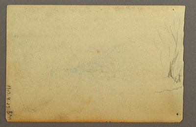 Tekening, Een boom zonder bladeren, februari 1845 door Frederic Edwin Church