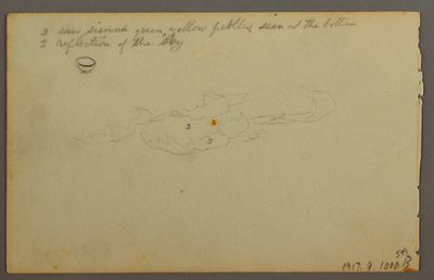 Tekening, Keien tussen bomen, 1844 door Frederic Edwin Church