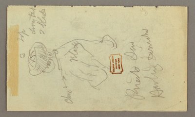 Tekening, Jongen met tulband, mogelijk 1868 door Frederic Edwin Church