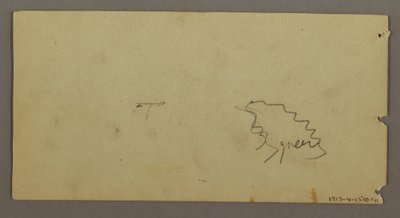 Tekening, Gebouw bij maanlicht, mogelijk 1869 door Frederic Edwin Church