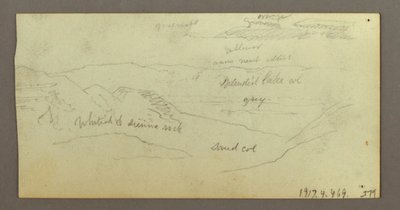 Tekening, Kamelenstudies, 21-22 februari 1868 door Frederic Edwin Church