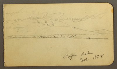 Tekening, Katahdin met wolkendek, 1878 door Frederic Edwin Church