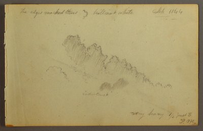 Tekening, Wolkenstudie, 1844 door Frederic Edwin Church