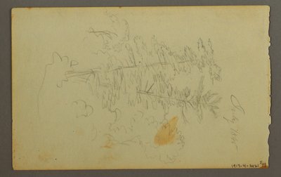 Tekening, Wolkenstudie, 1845 door Frederic Edwin Church