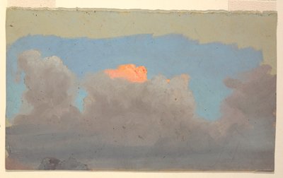 Tekening, Wolkenstudie, 1860-70 door Frederic Edwin Church