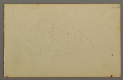 Tekening, Wolken, 1844 door Frederic Edwin Church