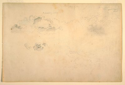 Tekening, Wolken, 1844 door Frederic Edwin Church