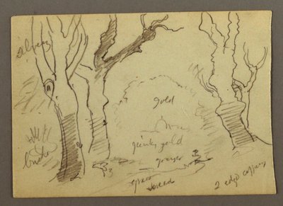 Tekening, Koepel van de Sint-Pietersbasiliek gezien vanaf de Pincio-heuvel, Rome, Italië, januari 1869 door Frederic Edwin Church
