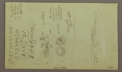 Tekening, gevel als het Parrelorium, 28 april 1868 door Frederic Edwin Church