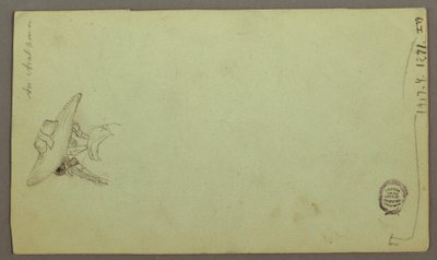 Tekening, Figuurstudies, Zeilboot, Architectuurstudies, mogelijk 1868 door Frederic Edwin Church