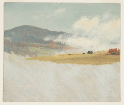 Tekening, Heuvelachtige landschappen, 1865-75 door Frederic Edwin Church