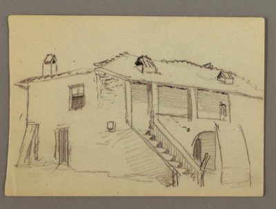 Tekening, Huis, mogelijk 1868-69 door Frederic Edwin Church