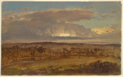 Tekening, Hudson-vallei, april 1867 door Frederic Edwin Church
