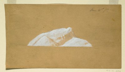 Tekening, Iceberg, Newfoundland, 21 juni 1859 door Frederic Edwin Church