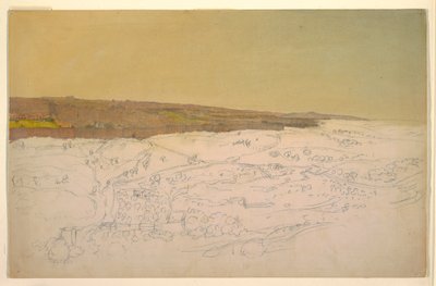 Tekening, Jeruzalem, algemeen beeld, april (), 1868 door Frederic Edwin Church