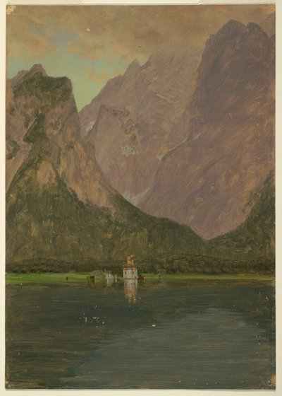 Tekening, Koenigsee, bij Berchtesgaden, Beieren, 1868 door Frederic Edwin Church