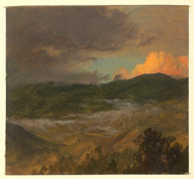 Tekening, Landschap, 1865 door Frederic Edwin Church