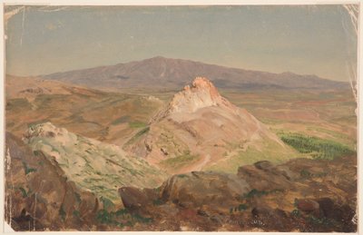Tekening, Pentelicusberg, april 1869 door Frederic Edwin Church