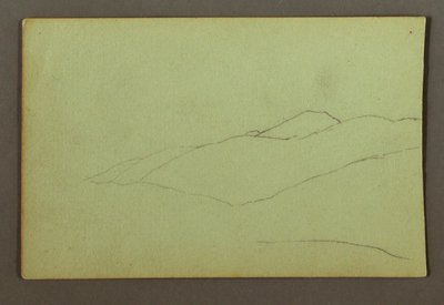 Tekening, Bergrug, mogelijk 1856 door Frederic Edwin Church