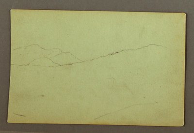 Tekening, Bergtoppen, mogelijk 1856 door Frederic Edwin Church