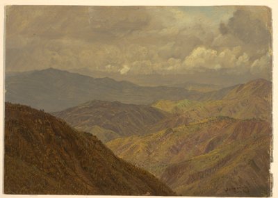 Tekening, Berglandschap, juli 1865 door Frederic Edwin Church