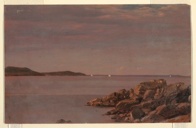 Tekening, Mt. Desert Island, kust van Maine, 1850 door Frederic Edwin Church