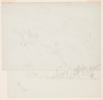 Tekening, Mt. Katadhin, Maine, 1870-78 door Frederic Edwin Church
