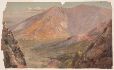 Tekening, Mt. Katahdin, Great Basin vanaf South Turner Mountain, 1877 door Frederic Edwin Church