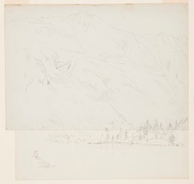 Tekening, Mt. Katahdin, Maine, 1870-78 door Frederic Edwin Church