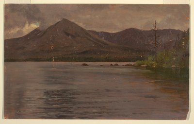 Tekening, Mt. Katahdin, vanaf Lake Katahdin, 1877 door Frederic Edwin Church