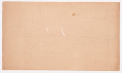 Tekening, Mt. Katahdin, vanaf Lake Katahdin, Maine, 1852 door Frederic Edwin Church