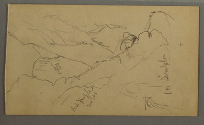 Tekening, Smalle Vallei, 1868 door Frederic Edwin Church