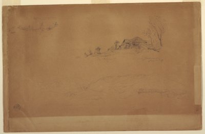 Tekening, bij Guaranda, Ecuador, 10 juni 1857 door Frederic Edwin Church