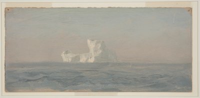 Tekening, Voor de kust van Iceberg, Newfoundland, juni 1859 door Frederic Edwin Church
