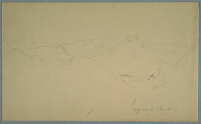 Tekening, Kleine haven, 24 juni 1859 door Frederic Edwin Church