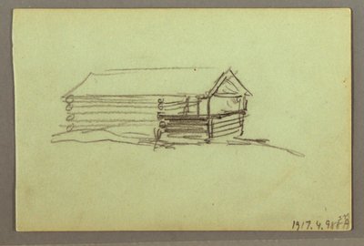 Tekening, Deel van Bergrug, mogelijk 1856 door Frederic Edwin Church