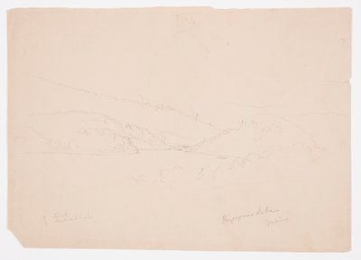 Tekening, Ripogenusmeer, ca. 1855 door Frederic Edwin Church
