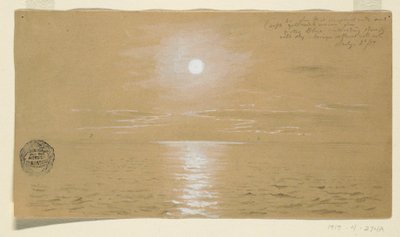Tekening, Zeegezichten, Newfoundland, 6 juli 1859, 1859 door Frederic Edwin Church