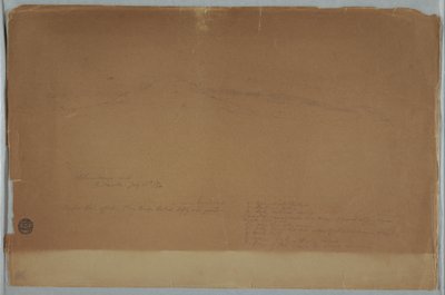 Tekening. Schets. De Chimborazo gezien vanuit Riobamba, Ecuador door Frederic Edwin Church