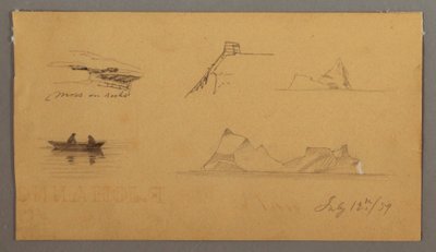 Tekening, Schetsen van Labrador, 12 juli 1859 door Frederic Edwin Church