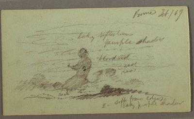 Tekening, Luchtstudie, februari 1869 door Frederic Edwin Church