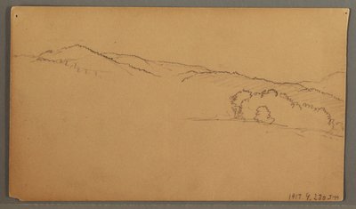Tekening, Luchtstudie, mogelijk 1873 door Frederic Edwin Church